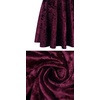 image:imageRVivimos Womens Crushed Velvet Spaghetti Straps Sexy V Neck Club Party Pleated Swing Skater DressBurgundy