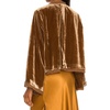 image:imageRVivimos Womens Fall Velvet Casual Jackets Bell Long Sleeve Tie Front Lace Trim Loose Vintage Kimono Cardigan Short CoatBrown
