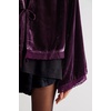 image:imageRVivimos Womens Fall Velvet Casual Jackets Bell Long Sleeve Tie Front Lace Trim Loose Vintage Kimono Cardigan Short CoatDarkpurple
