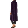 image:imageRVivimos Womens Long Cardigans Fall Velvet Long Sleeve Open Front Side Slit Loose Casual Jackets Duster Coat with PocketsDark Purple