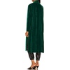 image:imageRVivimos Womens Long Cardigans Fall Velvet Long Sleeve Open Front Side Slit Loose Casual Jackets Duster Coat with PocketsDarkgreen