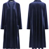 image:imageRVivimos Womens Long Cardigans Fall Velvet Long Sleeve Open Front Side Slit Loose Casual Jackets Duster Coat with PocketsNavy Blue