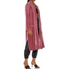 image:imageRVivimos Womens Long Cardigans Fall Velvet Long Sleeve Open Front Side Slit Loose Casual Jackets Duster Coat with PocketsPink