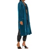 image:imageRVivimos Womens Long Cardigans Fall Velvet Long Sleeve Open Front Side Slit Loose Casual Jackets Duster Coat with PocketsSea Blue