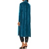 image:imageRVivimos Womens Long Cardigans Fall Velvet Long Sleeve Open Front Side Slit Loose Casual Jackets Duster Coat with PocketsSea Blue