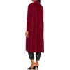 image:imageRVivimos Womens Long Cardigans Fall Velvet Long Sleeve Open Front Side Slit Loose Casual Jackets Duster Coat with PocketsWinered