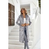 image:imageRVivimos Womens Long Sleeves Casual Velvet Jacket Open Front Cardigan Coat OuterwearSilver
