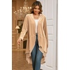 image:imageRVivimos Womens Ruffled Asymmetric Long Velvet Blazers Coat Casual JacketsChampagne