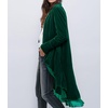 image:imageRVivimos Womens Ruffled Asymmetric Long Velvet Blazers Coat Casual JacketsGreen