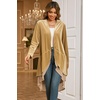 image:imageRVivimos Womens Ruffled Asymmetric Long Velvet Blazers Coat Casual JacketsKhaki