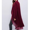 image:imageRVivimos Womens Ruffled Asymmetric Long Velvet Blazers Coat Casual JacketsMulberry