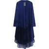 image:imageRVivimos Womens Ruffled Asymmetric Long Velvet Blazers Coat Casual JacketsNavy Blue
