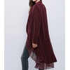 image:imageRVivimos Womens Ruffled Asymmetric Long Velvet Blazers Coat Casual JacketsPlum