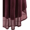image:imageRVivimos Womens Ruffled Asymmetric Long Velvet Blazers Coat Casual JacketsPlum