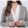 image:imageRVivimos Womens Ruffled Asymmetric Long Velvet Blazers Coat Casual JacketsSilver