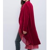 image:imageRVivimos Womens Ruffled Asymmetric Long Velvet Blazers Coat Casual JacketsWine Red