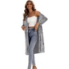 image:imageRVivimos Womens Long Sleeves Casual Velvet Jacket Open Front Cardigan Coat OuterwearSilver