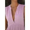 image:imageRVivimos 2026 Summer Cotton Maxi Dresses for Women Casual Sleeveless Button V Neck Tiered Loose Flowy Beach Long DressLavender