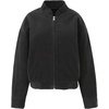 image:imageRVivimos Corduroy Cotton Jackets for Women Fall Winter 2025 Long Sleeve Zipper Up Casual Cropped Coats with PocketsDark Gray