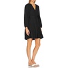 image:imageRVivimos Long Sleeve Cotton Dresses for Women Fall Casual V Neck ALine Tiered Mini Spring Dresses with BeltBlack
