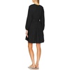 image:imageRVivimos Long Sleeve Cotton Dresses for Women Fall Casual V Neck ALine Tiered Mini Spring Dresses with BeltBlack