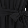 image:imageRVivimos Long Sleeve Cotton Dresses for Women Fall Casual V Neck ALine Tiered Mini Spring Dresses with BeltBlack