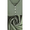 image:imageRVivimos Maxi Dress for Women Long Sleeve V Neck Drawstring Button Up Casual Split Flowy DressArmygreen