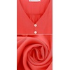 image:imageRVivimos Maxi Dress for Women Long Sleeve V Neck Drawstring Button Up Casual Split Flowy DressCoral