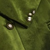 image:imageRVivimos Velvet Blazers for Women 2026 Fall Winter Casual Long Sleeve Front Button Warm Jackets Coat with PocketsArmy Green