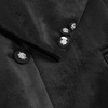 image:imageRVivimos Velvet Blazers for Women 2026 Fall Winter Casual Long Sleeve Front Button Warm Jackets Coat with PocketsBlack