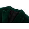 image:imageRVivimos Velvet Blazers for Women 2026 Fall Winter Casual Long Sleeve Front Button Warm Jackets Coat with PocketsDark Green