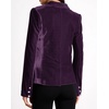 image:imageRVivimos Velvet Blazers for Women 2026 Fall Winter Casual Long Sleeve Front Button Warm Jackets Coat with PocketsDark Purple