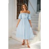 image:imageRVivimos Women Summer Half Sleeve Cotton Ruffled Vintage Elegant Backless A Line Flowy Long DressesSkyblue2