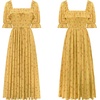 image:imageRVivimos Women Summer Half Sleeve Cotton Ruffled Vintage Elegant Backless A Line Flowy Long DressesYellow2floral