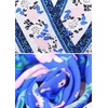 image:imageRVivimos Women Summer Short Sleeve Casual Bohemian Beach Ruffle Floral Print Bow Tie Short Sun DressRoyalblue