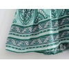 image:imageRVivimos Women Summer Short Sleeve Casual Bohemian Beach Ruffle Floral Print Bow Tie Short Sun DressWhitegreen