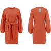 image:imageRVivimos Womens Autumn Winter Cotton Long Sleeves Elegant Knitted Bodycon Tie Waist Sweater Pencil DressOrange