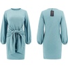 image:imageRVivimos Womens Autumn Winter Cotton Long Sleeves Elegant Knitted Bodycon Tie Waist Sweater Pencil DressSkyblue