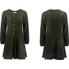 image:imageRVivimos Womens Fall Cotton Long Sleeves Casual Button Down Knit Swing Flare Mini Tunic DressArmygreen