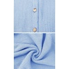 image:imageRVivimos Womens Fall Cotton Long Sleeves Casual Button Down Knit Swing Flare Mini Tunic DressSkyblue