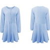 image:imageRVivimos Womens Fall Cotton Long Sleeves Casual Button Down Knit Swing Flare Mini Tunic DressSkyblue