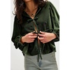 image:imageRVivimos Womens Fall Velvet Tops 2026 Long Sleeve Tie Front Casual Jackets Cardigan Vintage Loose Short CoatArmy Green