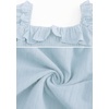 image:imageRVivimos Womens Linen Fall Long Sleeves Stripes Ruffled Boho Casual ALine Flowy Midi DressesSkyblue