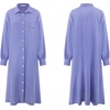 image:imageRVivimos Womens Long Sleeve Cotton Oversized Dress Casual Button Down Loose Slit Midi Dress with PocketVeryperi