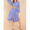 image:imageRVivimos Womens Long Sleeve Cotton Oversized Dress Casual Button Down Loose Slit Midi Dress with PocketVeryperi