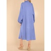 image:imageRVivimos Womens Long Sleeve Cotton Oversized Dress Casual Button Down Loose Slit Midi Dress with PocketVeryperi