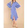image:imageRVivimos Womens Long Sleeve Cotton Oversized Dress Casual Button Down Loose Slit Midi Dress with PocketVeryperi