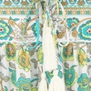 image:imageRVivimos Womens Long Sleeve Floral Casual Print Cotton Mini Tunic DressMulti Green