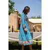 image:imageRVivimos Womens Long Sleeve Floral Print Retro V Neck Tassel Bohemian Midi DressesDarkturquoise