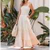 image:imageRVivimos Womens Summer Cotton Adjustable Straps Stripe Casual Flowy A Line Maxi Pockets DressBrownstripe